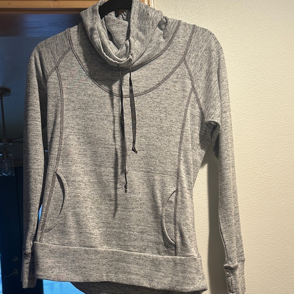 Kuhl Light Gray Cowl Neck Sweater